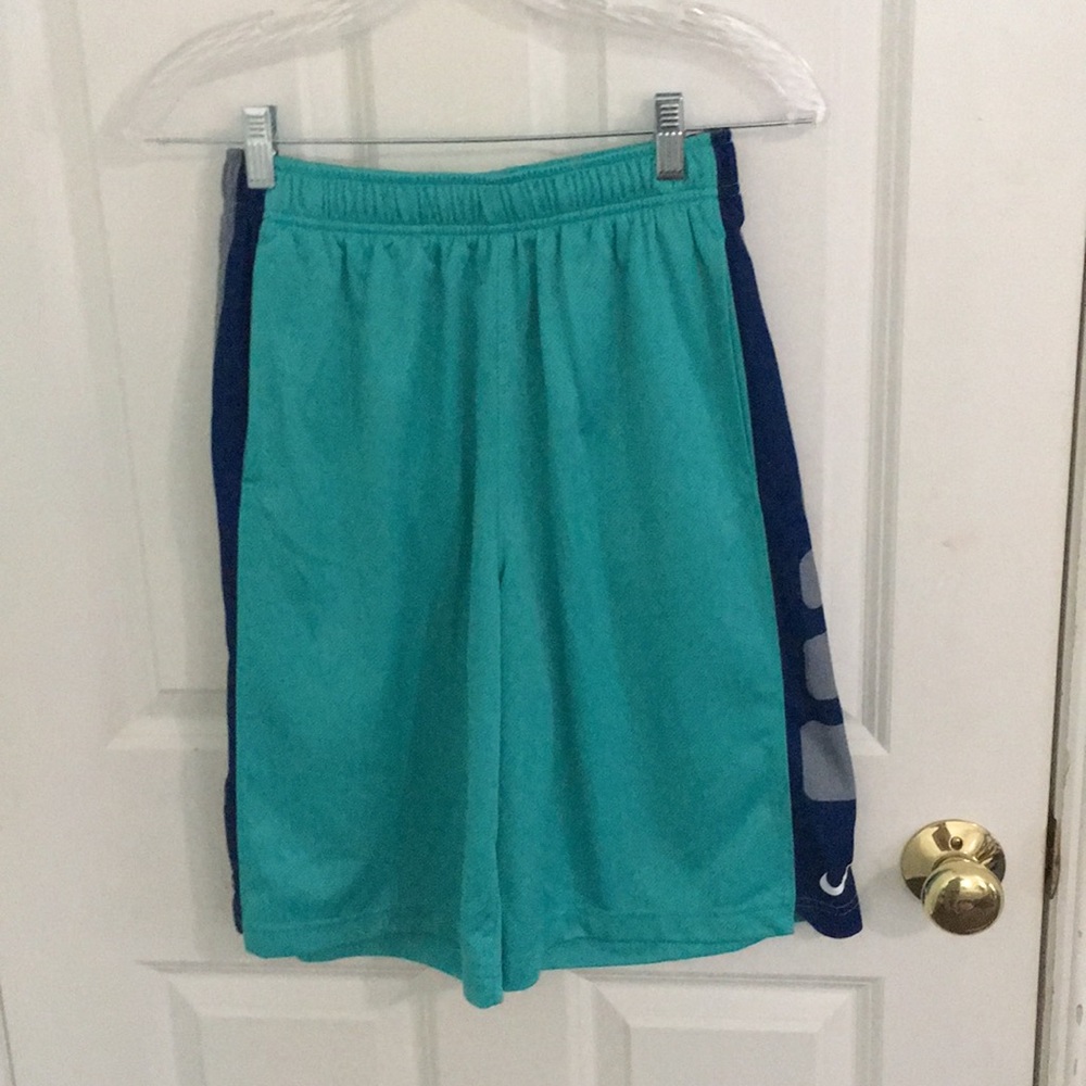 Blue nike elite basketball shorts